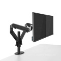 Metall Aluminium 360 Dual LCD Monitor Clamp Desk Mount Modern modern